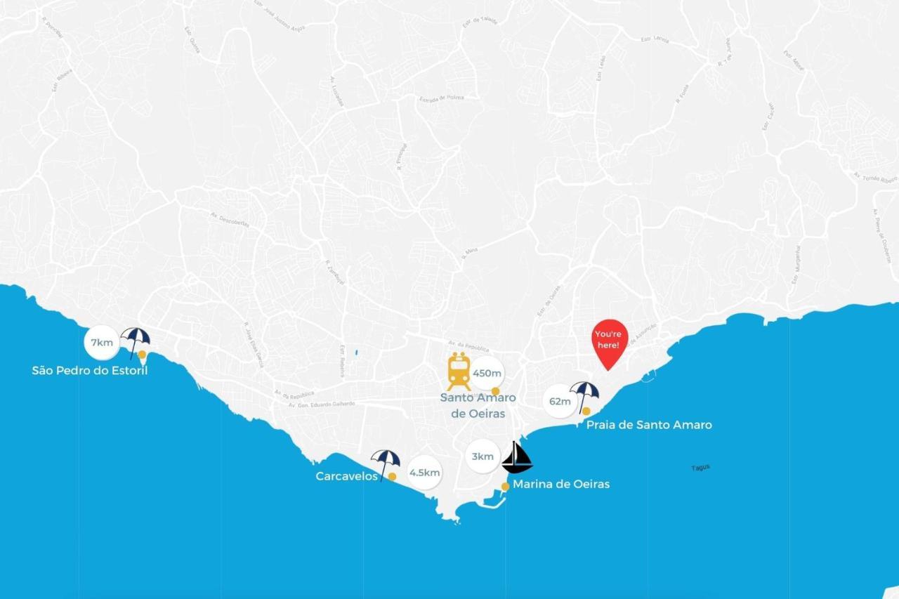 Santo Amaro Beach Family Stays Oeiras Eksteriør billede